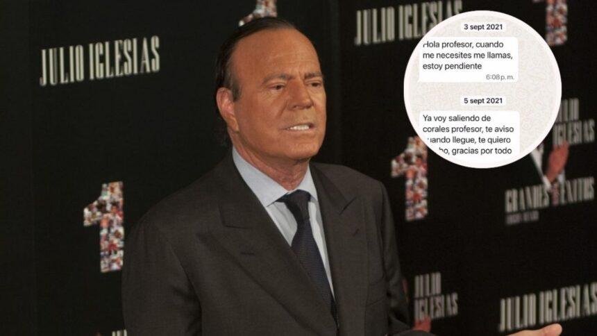 Julio Iglesias comparte mensajes que, según él, respaldan su defensa