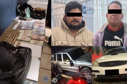 Policía local detiene a dos y recupera 350 mil pesos