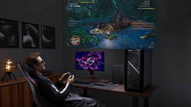 ROG XREAL R1: gafas AR para gaming espacial presentadas en CES 2026