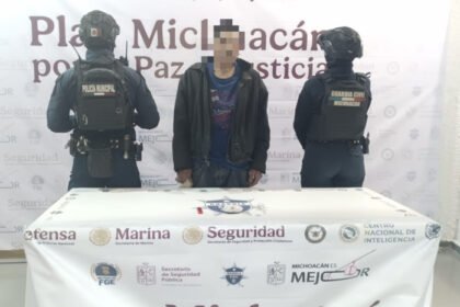 SSP asegura a hombre con 40 dosis en Salvador Escalante, Michoacán