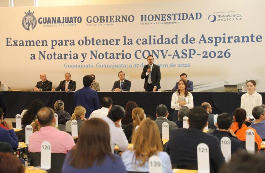 Avanza proceso para aspirantes a notarías en el estado de Guanajuato