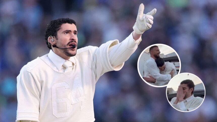 Bad Bunny celebra con Ricky Martín tras show en Super Bowl LX