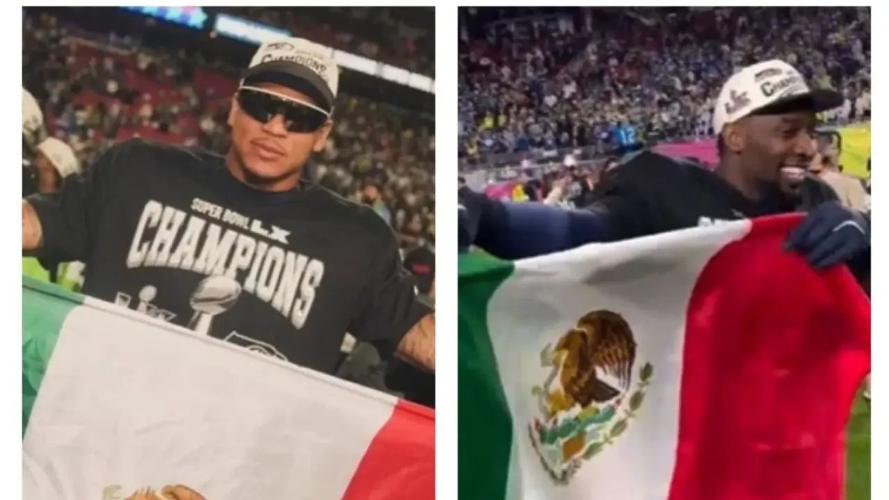 Bandera mexicana ondea en festejo de los Seahawks tras Super Bowl LX