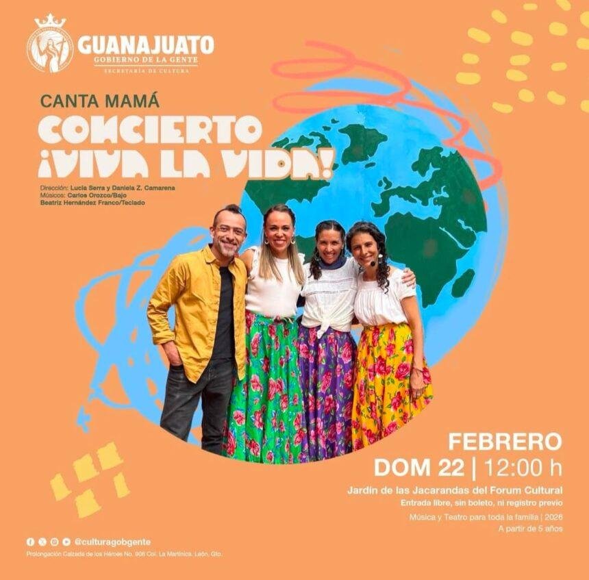 Canta Mamá ofrece concierto "Viva la Vida" para niñas y niños