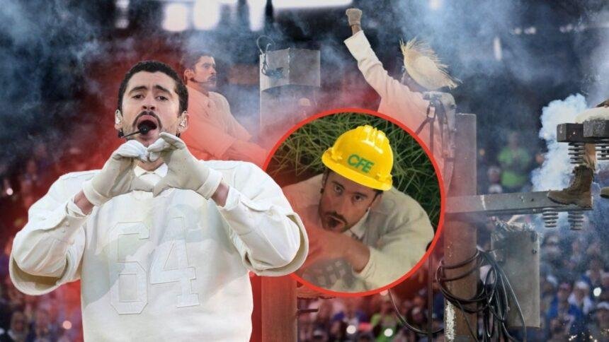 CFE convierte a Bad Bunny en meme tras el Super Bowl
