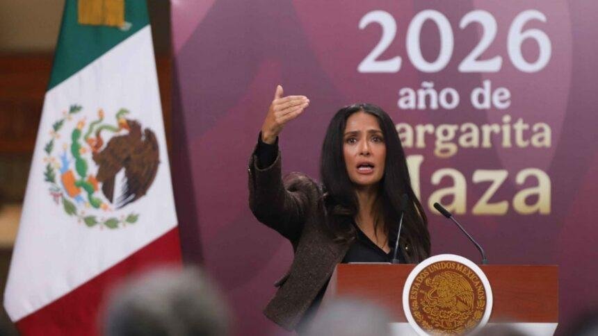 Ciudad de México: Sheinbaum y Salma Hayek presentan Ley Federal de Cinematografía