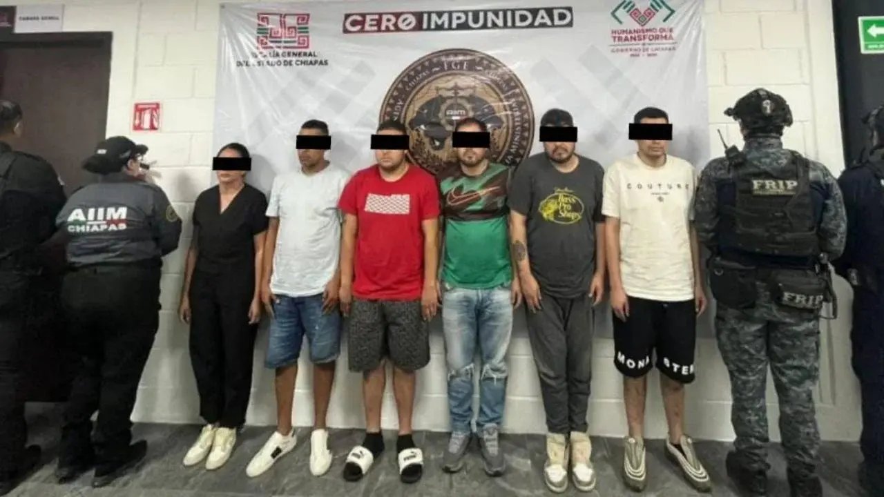 Detienen en Chiapas a cuatro colombianos por robo en vivienda