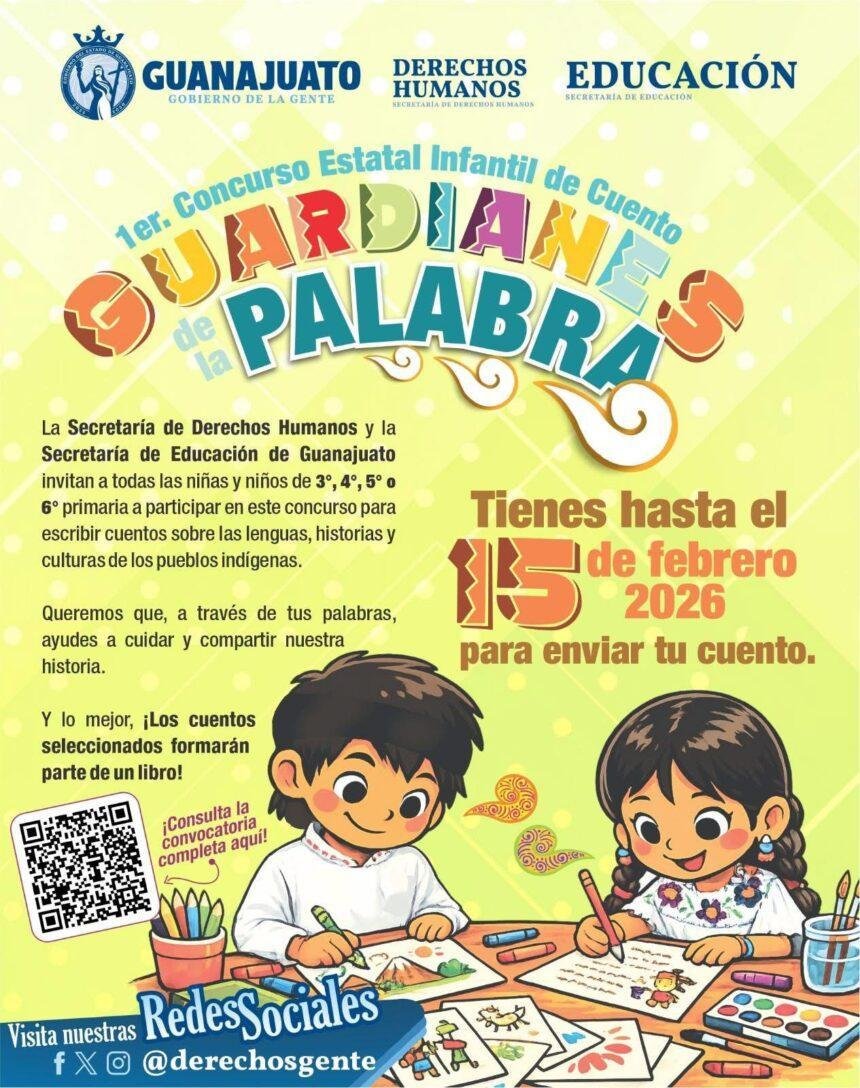 Guanajuato convoca a niñas y niños a ser guardianes de lenguas indígenas