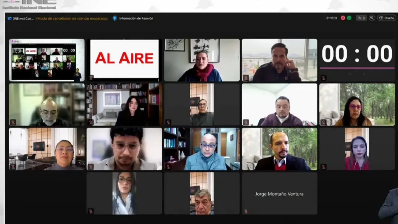 INE sesiona virtualmente en Ciudad de México tras escándalo de Guadalupe Taddei