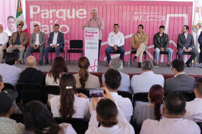 Michoacán encabeza industrialización nacional con Parque Bajío: Bedolla