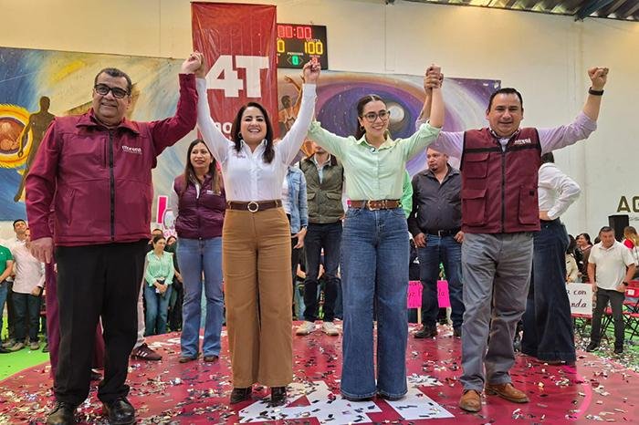 Morena, PVEM y PT buscan continuidad en Michoacán, afirma Gladyz Butanda