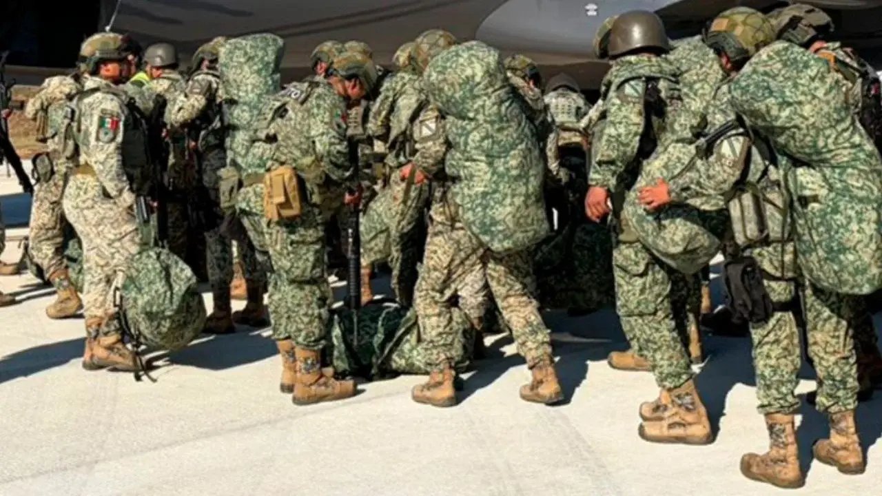 Movilización militar en Ejido Sandoval, Matamoros por situación de riesgo