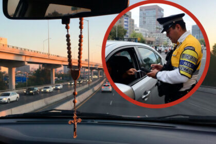 Regulación y sanciones por objetos colgantes en el retrovisor en México