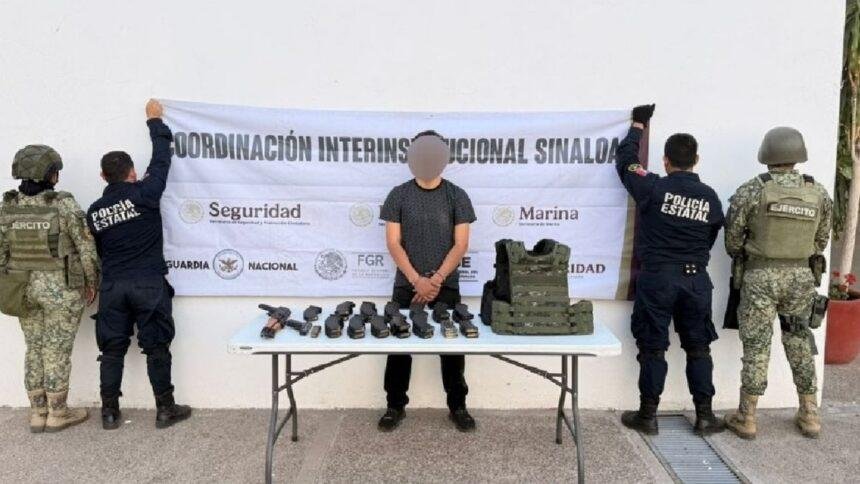 Rescatan a persona secuestrada en Culiacán; aseguran armas y dos vehículos