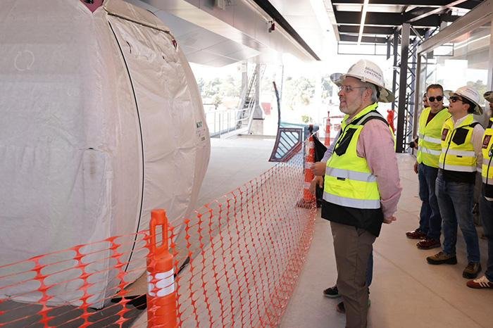 Teleférico de Uruapan alcanza 99.4% de avance; Bedolla y legisladores supervisan