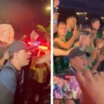 Aficionados bolivianos cantan a la selección en Monterrey antes del repechaje