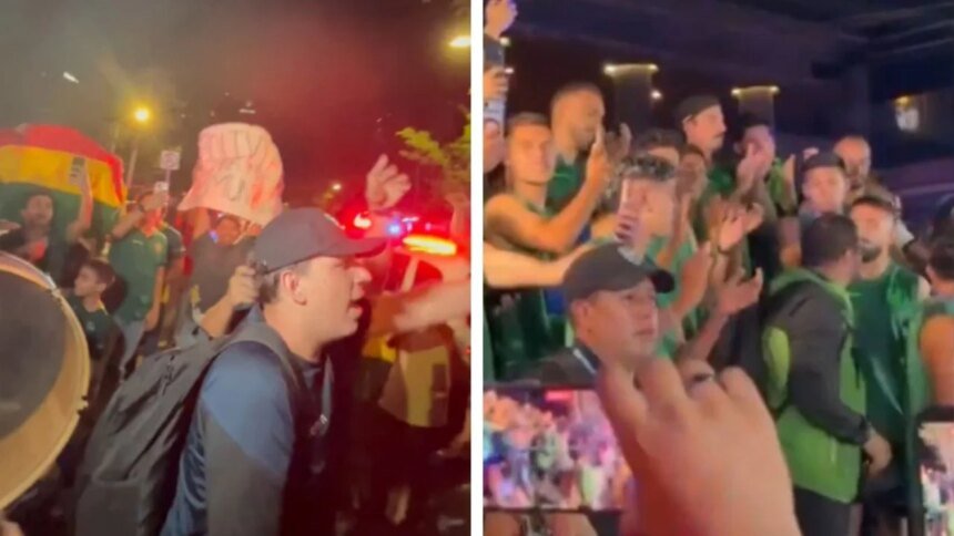 Aficionados bolivianos cantan a la selección en Monterrey antes del repechaje