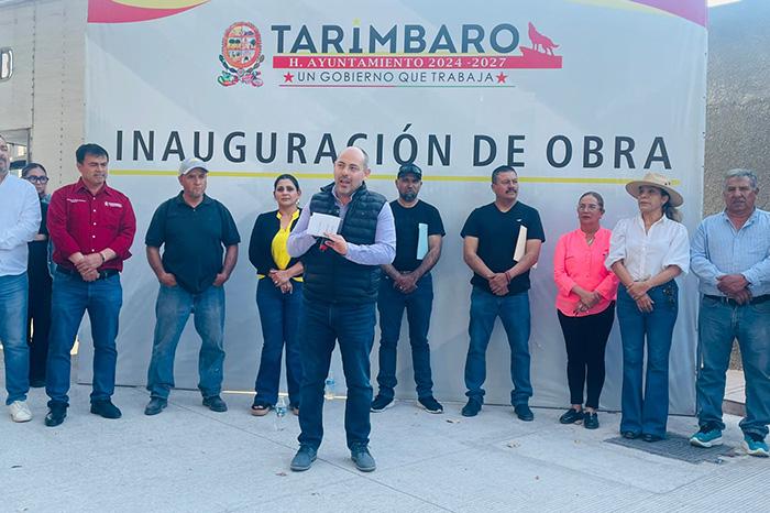 Alcalde Eric Gaona inaugura obra histórica en Miguel Hidalgo, Tarímbaro, Michoacán