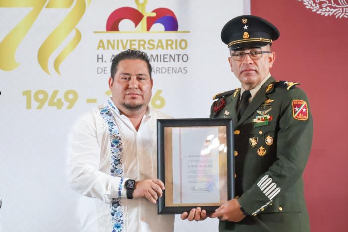Autoridades conmemoran 77º aniversario del primer Ayuntamiento de Lázaro Cárdenas, Michoacán