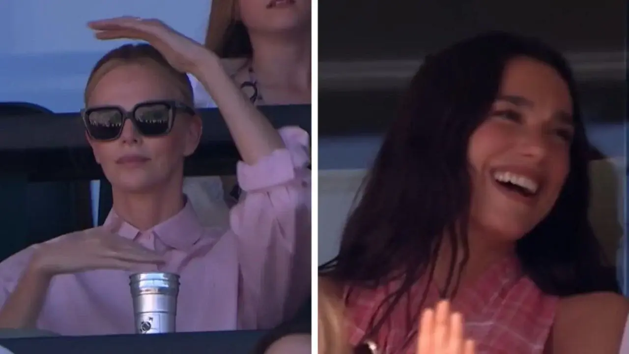Charlize Theron baila Dua Lipa en Indian Wells