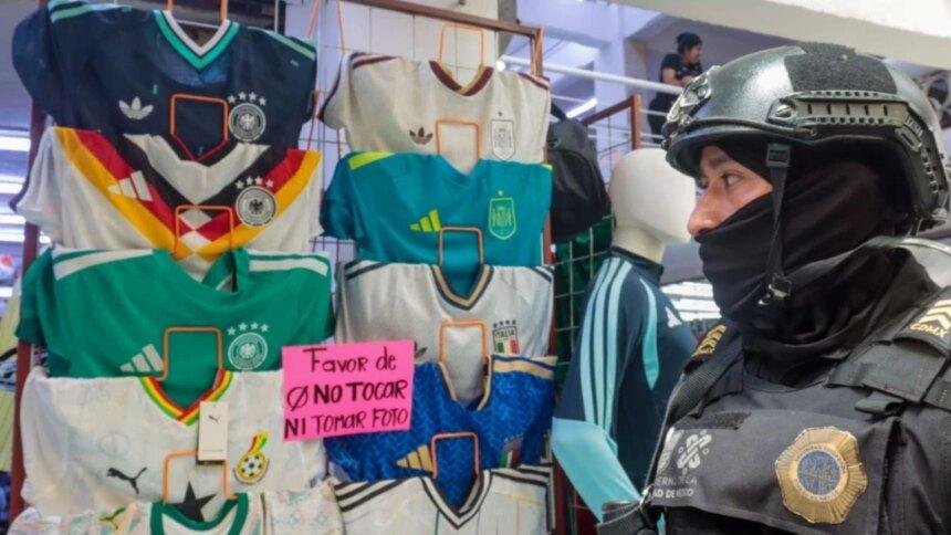 Ciudad de México asegura 25 toneladas de mercancía deportiva falsa en Tepito