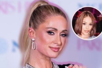 Danna Paola luce elegante en la fiesta de cumpleaños de Paris Hilton