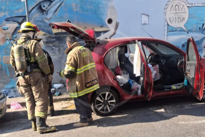 Detenida mujer en Uruapan, Michoacán, por intento de quemar vehículo