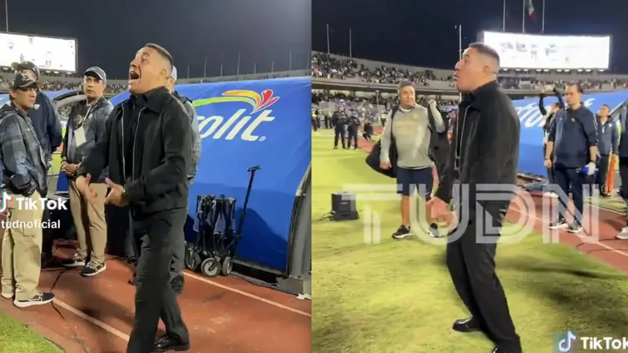 Efraín Juárez encara a la tribuna con gesto polémico en Pumas-Cruz Azul