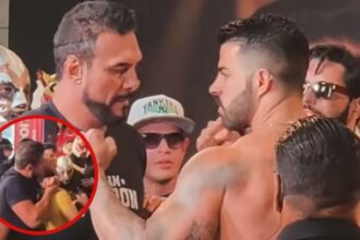 El Patrón aplica llave al staff de Chuy Almada en pesaje