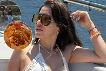 Emma Coronel y sus hijas disfrutan salida lujosa y comen tacos