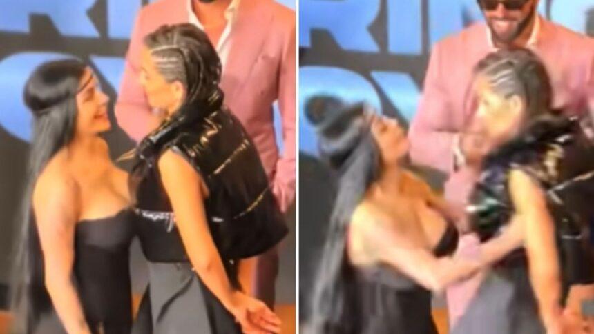 Karely Ruiz y Marcela Mistral se empujaron antes del evento