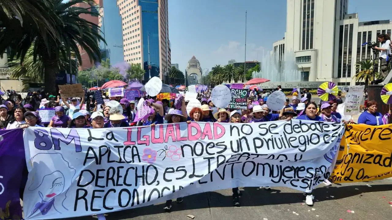 Marchas 8M en Ciudad de México exigen seguridad y cese de violencia