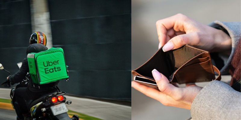 Opciones en Uber Eats por 120 pesos al final de quincena