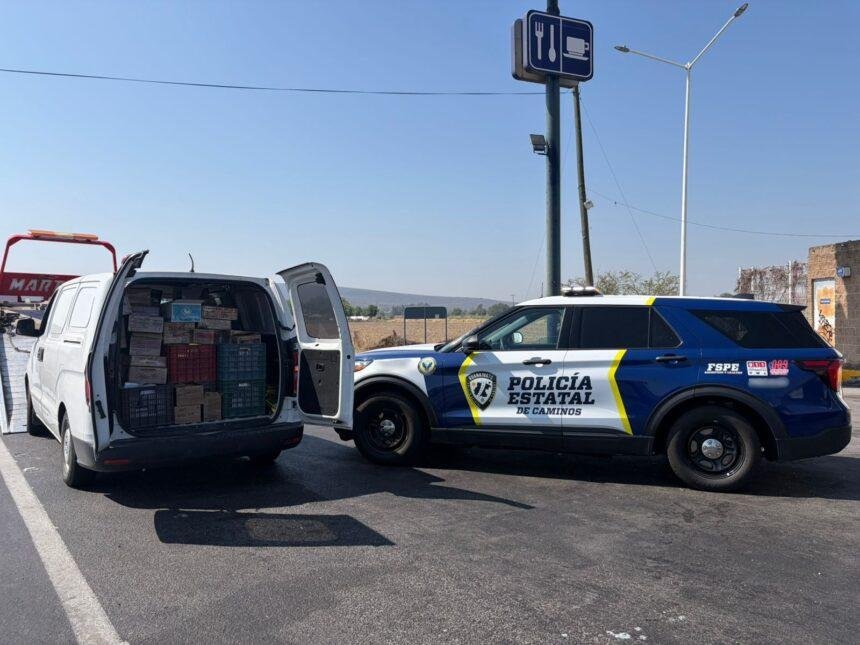 PEC asegura mercancía valuada en 500 mil pesos en Salamanca, Guanajuato