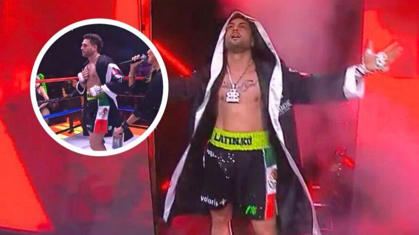 Posible multa a Nicola Porcella por usar bandera mexicana en Ring Royale