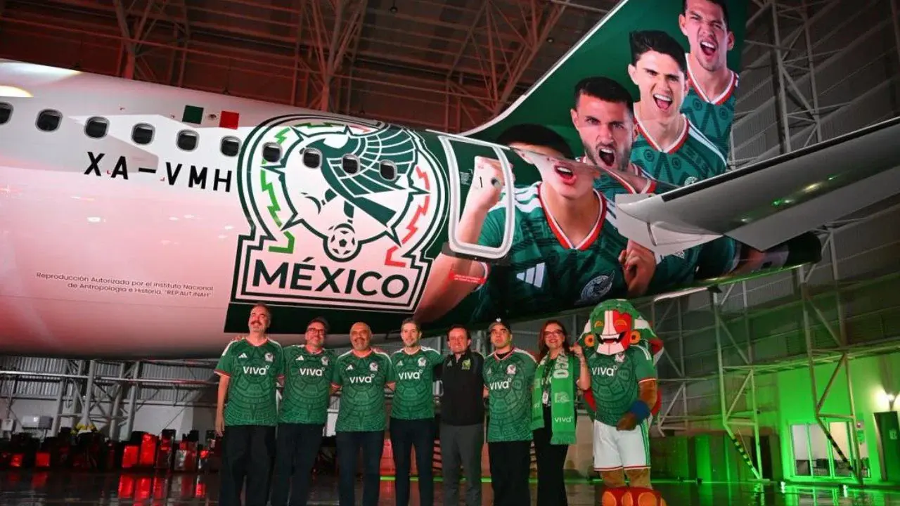 Selección Mexicana de fútbol estrena avión rumbo al Mundial 2026