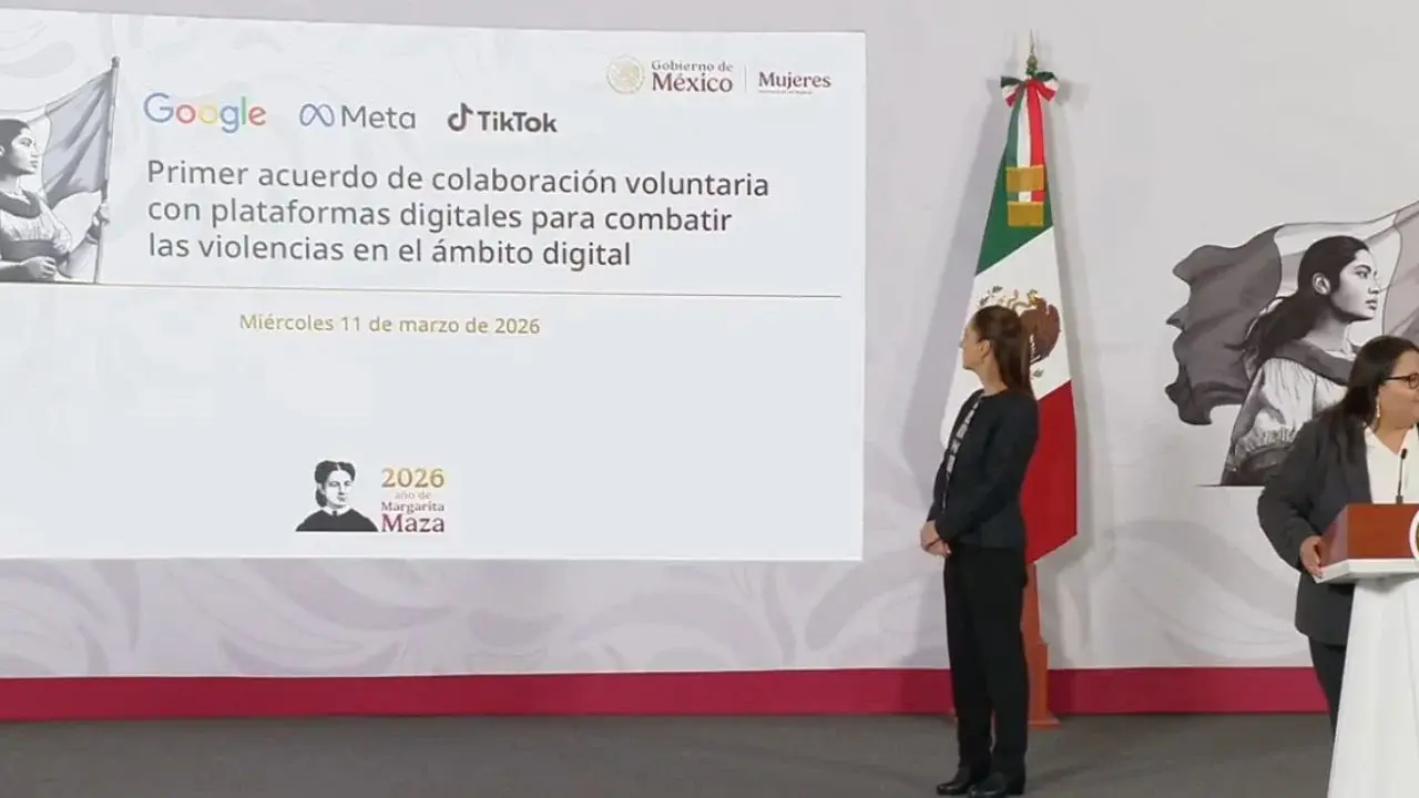 Sheinbaum anuncia acuerdo con Google, TikTok y Meta contra violencia en CDMX