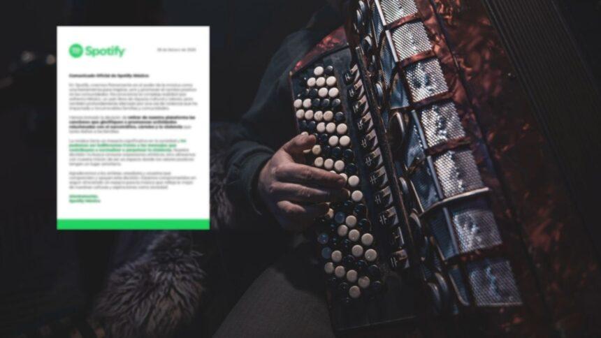 Spotify y los corridos: esto dice el comunicado
