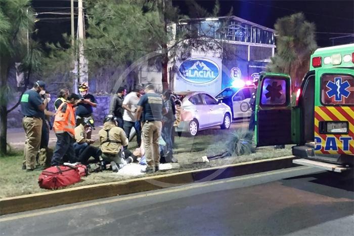 Uruapan, Michoacán: mujer embarazada lesionada tras fuerte choque