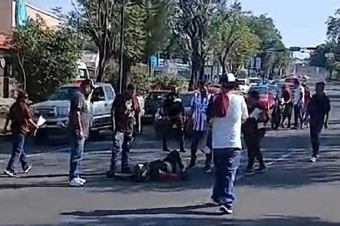 Adulta mayor atropellada por motociclista en el Palacio del Arte, Morelia