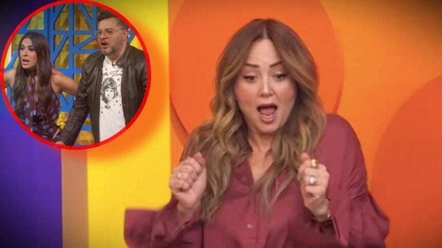 Andrea Legarreta sufre caída en vivo y genera preocupación en el programa