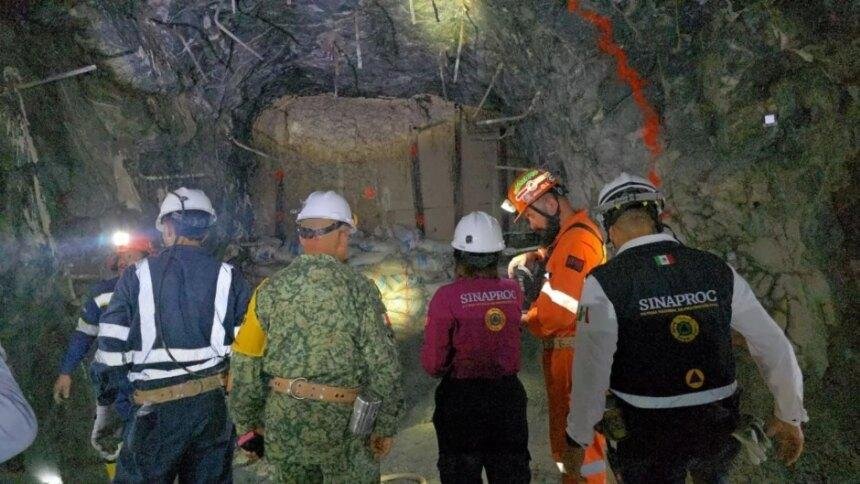 Autoridades de Sinaloa aceleran labores para estabilizar mina y rescatar a tres