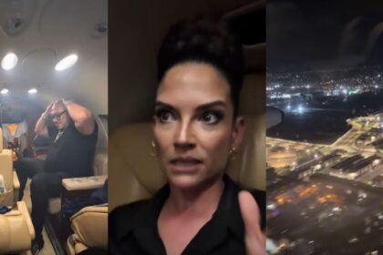 Avión de Natalia Jiménez sufre falla y aterriza de emergencia