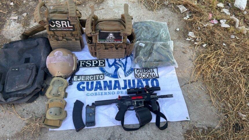 Células Mixtas aseguran arma larga y 60 cartuchos en Celaya y Villagrán