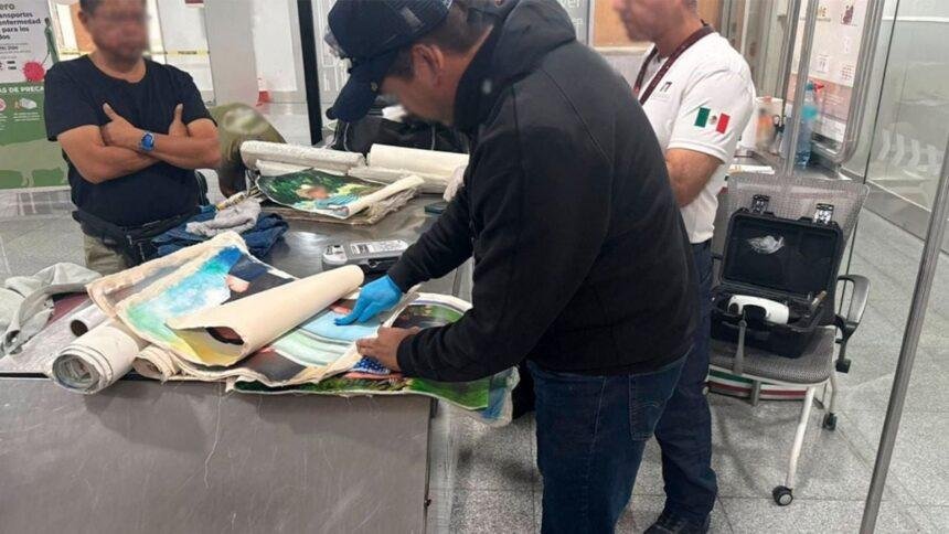 Detenido en AICM extranjero con cocaína oculta en fotografía afecta seguridad nacional