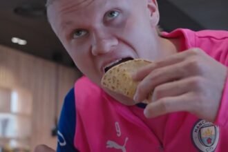 Erling Haaland disfruta tacos mexicanos y comparte su platillo favorito