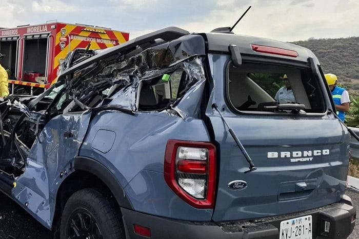 Fatal choque en autopista Pátzcuaro–Cuitzeo deja dos muertos