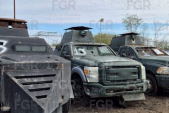 FGR destruye 18 "monstruos" blindados de grupos criminales en México