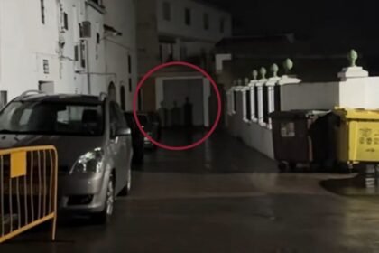 Hombre graba sombras misteriosas mientras pasea a su perro