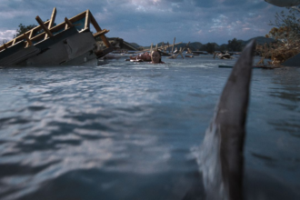 Netflix estrena película de tiburones: terror en pueblo inundado